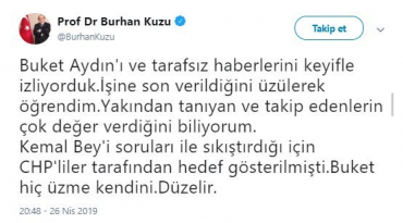 burhan kuzu'nun buket aydın hakkında tweet atması - burhan-kuzunun-buket-aydin-hakkinda-tweet-atmasi-n9Kpq